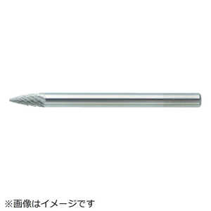 トラスコ中山 超硬バー トンガリ型 Φ3X刃長9.5X軸3 シングルカット TB4A031S トラスコ中山 超硬バー トンガリ型 Φ3X刃長9.5X軸3 シングルカット TB4A031S