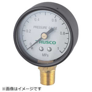 トラスコ中山 圧力計 表示板径Φ40 立型口径R1/8表示 TPG40A