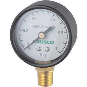 トラスコ中山 圧力計 表示板径Φ50 立型口径R1/4表示 TPG50A