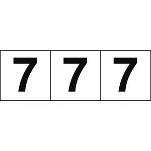 トラスコ中山 数字ステッカー 30×30 「7」 白 3枚入 TSN307 トラスコ中山 数字ステッカー 30×30 「7」 白 3枚入 TSN307