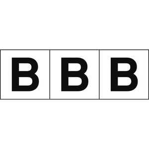 トラスコ中山 アルファベットステッカー 30×30 「B」 白 3枚入 TSN30B トラスコ中山 アルファベットステッカー 30×30 「B」 白 3枚入 TSN30B