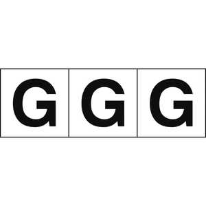 トラスコ中山 アルファベットステッカー 30×30 「G」 白 3枚入 TSN30G トラスコ中山 アルファベットステッカー 30×30 「G」 白 3枚入 TSN30G