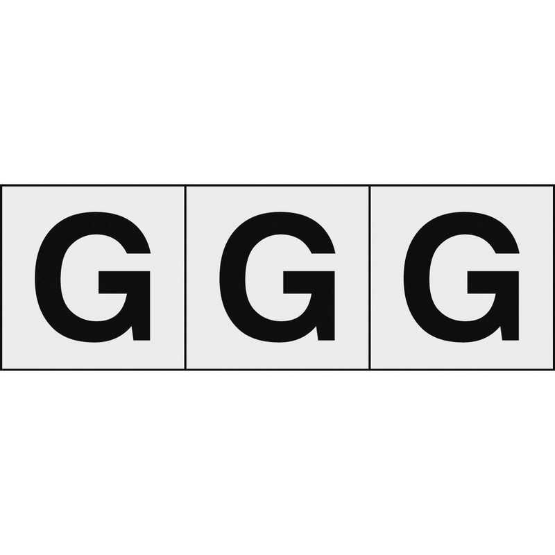 トラスコ中山 アルファベットステッカｰ 30 30 G メーカー公式 3枚入 Tsn30gtm 透明