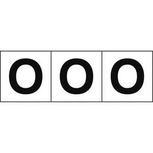トラスコ中山 アルファベットステッカー 30×30 「O」 白 3枚入 TSN30O トラスコ中山 アルファベットステッカー 30×30 「O」 白 3枚入 TSN30O