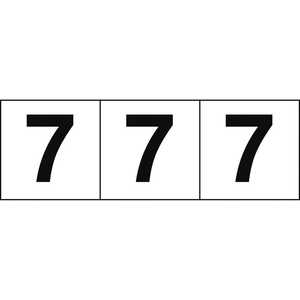 トラスコ中山 数字ステッカー 50×50 「7」 白 3枚入 TSN507 トラスコ中山 数字ステッカー 50×50 「7」 白 3枚入 TSN507