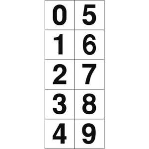 トラスコ中山 数字ステッカー 50×50 「0~9」連番 白 1枚入 TSN5010 トラスコ中山 数字ステッカー 50×50 「0~9」連番 白 1枚入 TSN5010