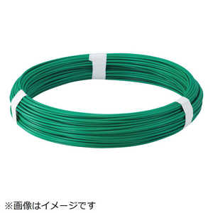 トラスコ中山 カラー針金 ビニール被覆タイプ グリーン 線径1.2mm TCW12GN