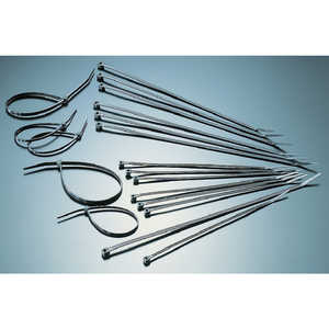 トラスコ中山 ケーブルタイ幅2.5mm×300mm最大結束φ80耐侯性 TRCV300SSW (1袋100本)