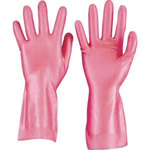 トラスコ中山 天然ゴム手袋 薄手タイプ ピンク Mサイズ DPM5496PM