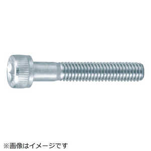 トラスコ中山 六角穴付ボルト三価 白 半ネジ サイズM6×70 6本入 B7300670