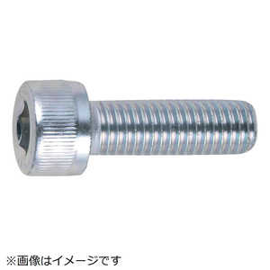 トラスコ中山 六角穴付ボルト三価 白 全ネジ サイズM8×10 11本入 B7300810