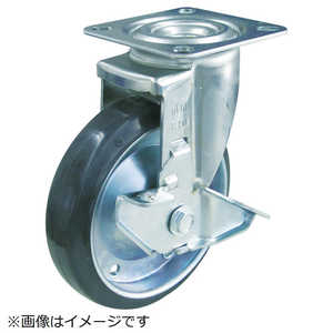 トラスコ中山 TYSシリーズ 自在 SP付 ゴム車100mm TYSB100 トラスコ中山 TYSシリーズ 自在 SP付 ゴム車100mm TYSB100