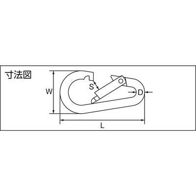 TRUSCO(トラスコ中山):ステンレス カラビナジャンボ(環なし) 16mm TKBJ-16A オレンジブック 4315952 Amazon | TRUSCO(トラスコ) ステンレス カラビナジャンボ(環付