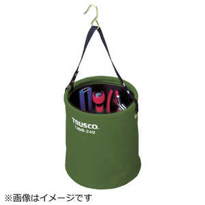 トラスコ中山 アタッチメント付電工バケツφ270×300 OD色 TADB270OD トラスコ中山 アタッチメント付電工バケツφ270×300 OD色 TADB270OD