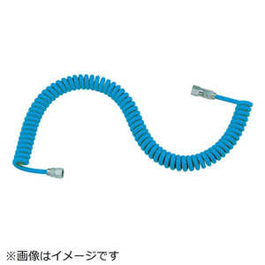 トラスコ中山 ウレタンコイルホース細巻 L型 2.9m CH600 トラスコ中山 ウレタンコイルホース細巻 L型 2.9m CH600