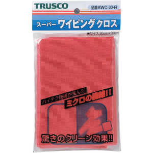 トラスコ中山 スーパーワイピングクロス 300mmX300mm 赤 SWC30 トラスコ中山 スーパーワイピングクロス 300mmX300mm 赤 SWC30