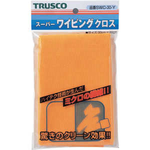 トラスコ中山 スーパーワイピングクロス 300mmX300mm 黄 SWC30 トラスコ中山 スーパーワイピングクロス 300mmX300mm 黄 SWC30
