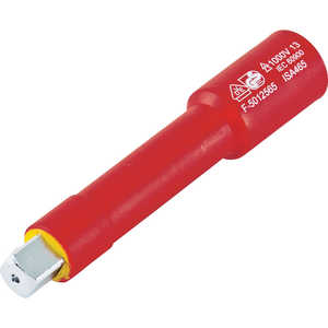 トラスコ中山 TRUSCO 絶縁エクステンションバー 差込角9.5mm 125mm TZEB3-125