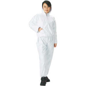 トラスコ中山 タイベック製作業服 フード付ツーピース Lサイズ DPM501