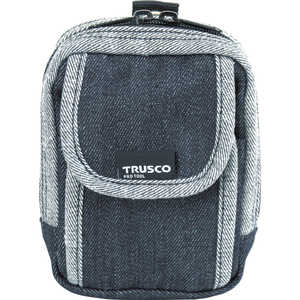 トラスコ中山 TRUSCO デニム携帯電話用ケース 2ポケット ブラック TDC-H102 トラスコ中山 TRUSCO デニム携帯電話用ケース 2ポケット ブラック TDC-H102