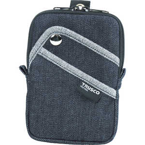 トラスコ中山 TRUSCO デニムコンパクトケース 3ポケット ブラック TDC-K104 トラスコ中山 TRUSCO デニムコンパクトケース 3ポケット ブラック TDC-K104