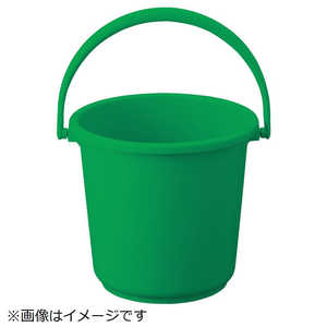 トラスコ中山 TRUSCO PPカラーバケツ 15L 緑 TPPB-15-GN