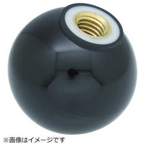 トラスコ中山 樹脂製握り玉 金具付黒 32XM10mm TPC3210BK (1箱20個)
