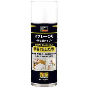 トラスコ中山 スプレ-のり 弱粘着タイプ 420ml TC-SN420C トラスコ中山 スプレ-のり 弱粘着タイプ 420ml TC-SN420C