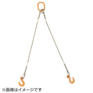 トラスコ中山 2本吊りWスリング フック付き 6mmX1.5m GRE-2P-6S1.5 トラスコ中山 2本吊りWスリング フック付き 6mmX1.5m GRE-2P-6S1.5