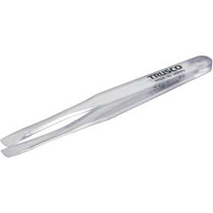 トラスコ中山 TRUSCO 透明プラスチック製ピンセット 120mm 先丸平型 TPP234TM_ トラスコ中山 TRUSCO 透明プラスチック製ピンセット 120mm 先丸平型 TPP234TM_