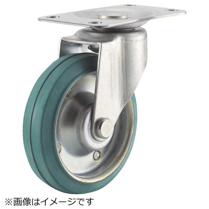 トラスコ中山 エコ省音運搬車用キャスタｰf130 自在 Sd130dxj