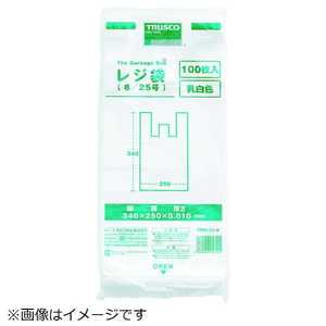 トラスコ中山 TRUSCO レジ袋 20/35号 (430X340mm)乳白 100枚入 TRB2035W_