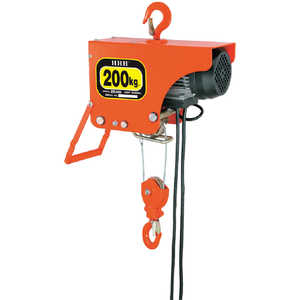スリーエッチ 電気ホイスト 200kg 揚程6m ZS200 スリーエッチ 電気ホイスト 200kg 揚程6m ZS200