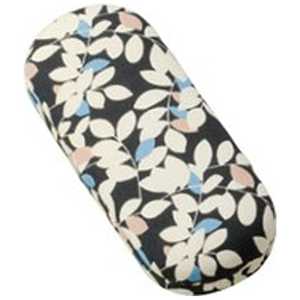 名古屋眼鏡 メガネケース メタルハード フラワー ブラック 2477-01