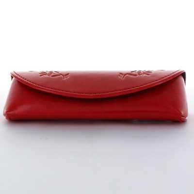 PRADA メガネケース ブラック レッド Prada Eyewear サフィアーノ