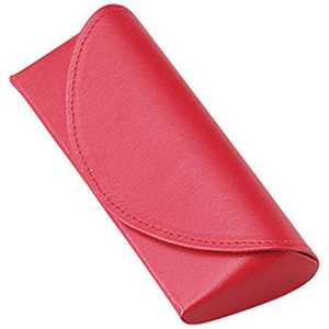 名古屋眼鏡 メガネケース セミハード [M] レッド 2107-02