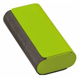 名古屋眼鏡 メガネケース メタルレザー 2ピース グリーン×クロ 2401-04