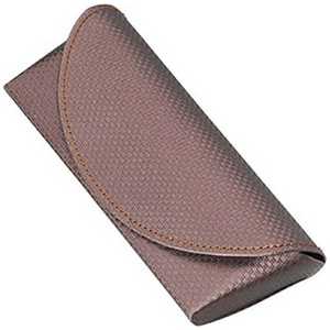 名古屋眼鏡 メガネケース セミハード [M] ブラウン 2109ー02