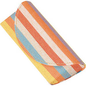 名古屋眼鏡 メガネケース セミハード ストライプオレンジ 2110ー01