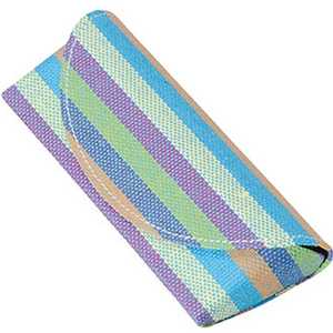 名古屋眼鏡 メガネケース セミハード ストライプブルー 2110ー02