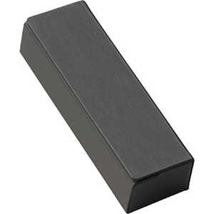 名古屋眼鏡 メガネケース メタルハード 四角 ブラック 2451ー01