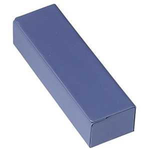 名古屋眼鏡 メガネケース メタルハード 四角 ネイビー 2451ー02