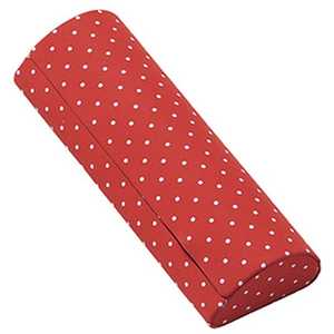 名古屋眼鏡 メガネケース メタルハード [MS] レッドドット 2955ー03