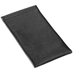 名古屋眼鏡 メガネケース ソフト ビニール片口  黒 2506ー01