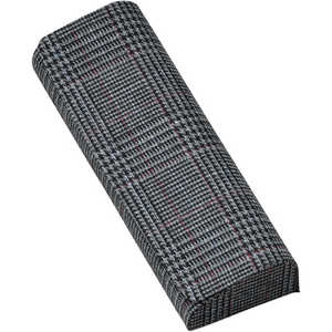 名古屋眼鏡 メガネケース メタルハード ブラックチェック 2947ー04