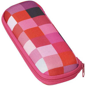 名古屋眼鏡 メガネケース ウレタンセミハード レッド 2091ー03