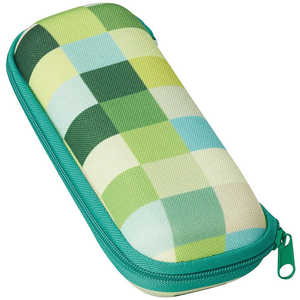 名古屋眼鏡 メガネケース ウレタンセミハード グリーン 2091ー04