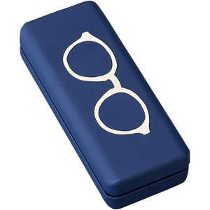 名古屋眼鏡 メガネケース メタルハード ネイビー 2213ー02