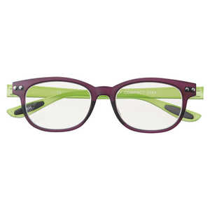 名古屋眼鏡 PCグラス リラクション by カラフルック(パープル×グリーン) 5564_00