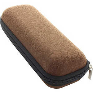 名古屋眼鏡 メガネケース ウレタンセミハード ブラウン 2095ー03